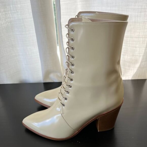 Jill Stuart Selina Lace Up Boots - Sz 38IT - Picture 4 of 5